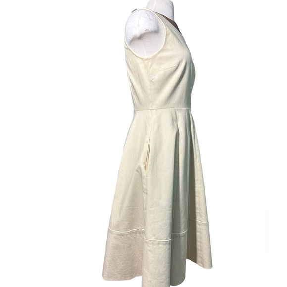 Kate Spade Havana Leather Triim Dress A-Line Size 4 - Picture 5 of 10